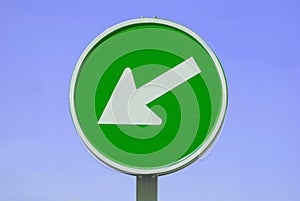 The greens going left