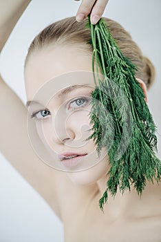 Greens for skin care