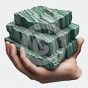 117 34. Greenschist - A low-grade metamorphic rock with a gren photo