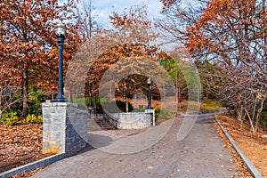 Greensword Path and stairs in Piedmont Park, Atlanta, USA