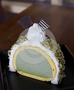 Greentea icecream cake