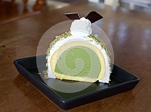 Greentea icecream cake