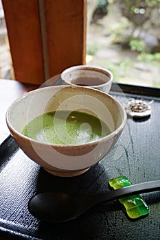 Greentea on table