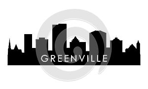 Greenville skyline silhouette.