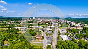 Greenville South Carolina Aerial from West Greenville
