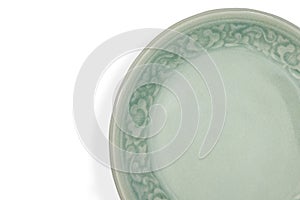 Greenware celadon isolated