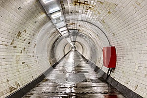 Greenwich Foot Tunnel beneath the River Thames