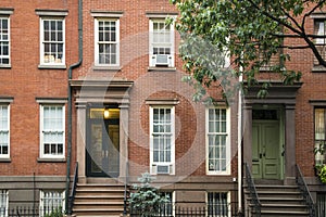 Greenwich Village apartment buildings, New York City