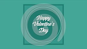 Greeting of animation for valentine day