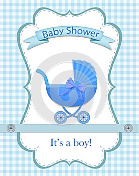 Greeting  card for a boy on Baby Shower