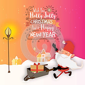 Greeting Card for Christmas and New Year.