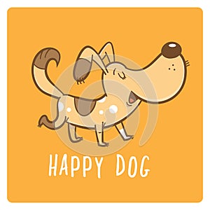 Card with dog