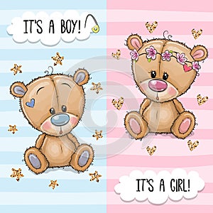 Blahoprajná pohľadnica roztomilý medvede chlapec a 