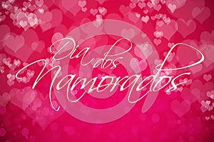 Greeting card for Dia dos Namorados, Brazilian Valentine`s Day