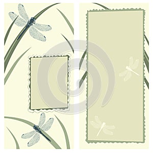 Greeting Card with Dragonflies