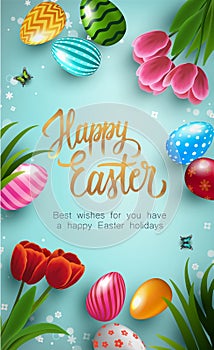 Greeting card for Easter Day