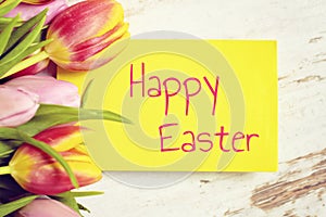 Greeting card happy easter