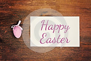 Greeting card happy easter