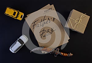 Greeting card, Happy Father`s Day, Banner photo