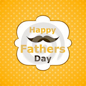 Greeting card happy fathers day