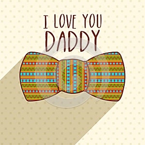 Greeting card for Happy Fathers Day celebration.