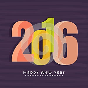 Greeting card for Happy New Year celebration.