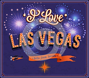 Greeting card from Las Vegas - Nevada.