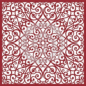 greeting card, laser cut pattern