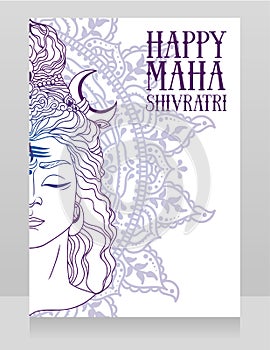 Greeting card for Maha Shivratri