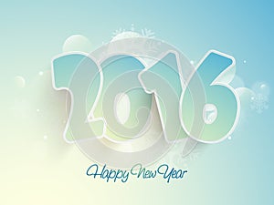 Greeting card for New Year 2016 celebration.