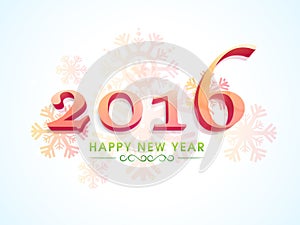 Greeting card for New Year 2016 celebration.