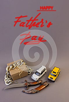 Greeting card, online banner on Fathers Day