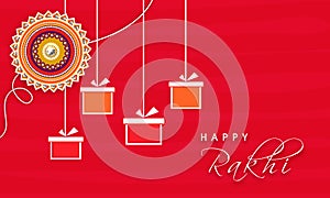 Greeting card for Raksha Bandhan celebration.