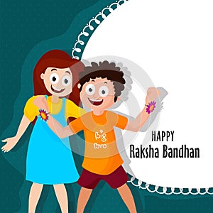 Greeting Card for Raksha Bandhan celebration.