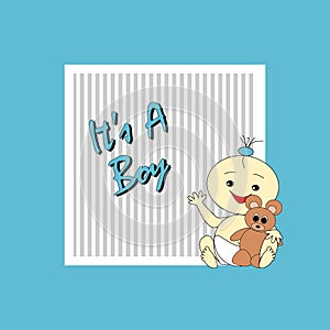 Greeting card - It`s a boy