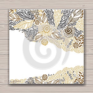 Greeting card set with abstract background