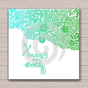 Greeting card set with abstract background