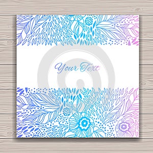 Greeting card set with abstract background