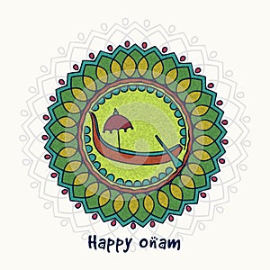 Greeting card for South Indian festival, Onam.