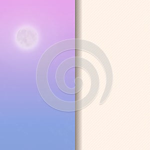 A Greeting Card Template, Colorful Sky