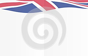 Greeting card template. United Kingdom card concept background