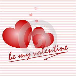 Greeting card for Valentine`s day