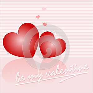 Greeting card for Valentine`s day