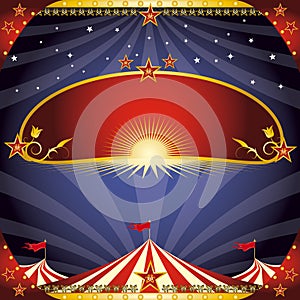 Greeting circus flyer