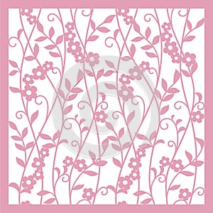 Greeting floral card.  Vector flowers.