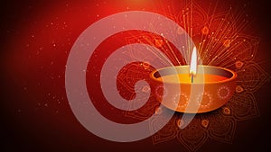 Greeting of Happy Indian festival Diwali, Dipawali, , festival of lights Loop Background Animation.