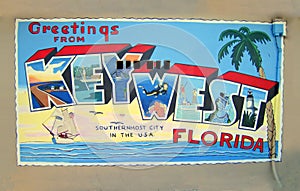 Greetings (postcard) from Key West Florida USA