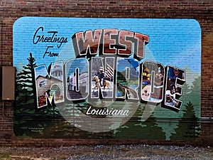 Greetings from West Monroe Mural