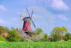 Greetsiel red windmill