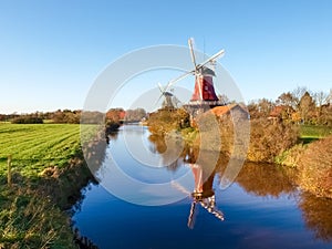 Greetsiel, traditional Dutch Windmill